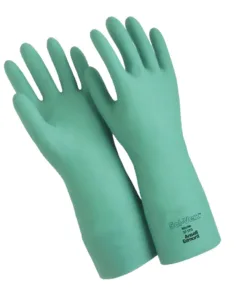 Guante de Nitrilo Verde Solvex Talla 8 37-175