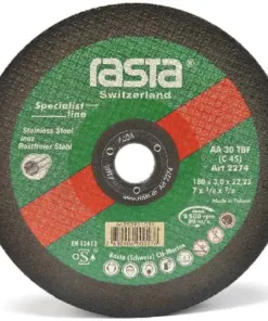 Disco de Corte Acero Inox. de 7" x 1/8" x 7/8" 2274ra 800506 Rasta